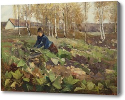 Картина Фермер в поле