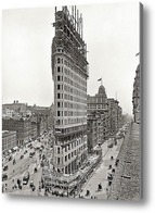 Купить картину Южный Мидтаун. Небоскреб Flatiron Building. 1902 г.