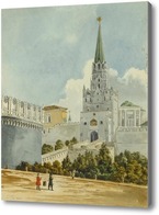 Картина Троицкая башня и мост. Середина XIX века. 