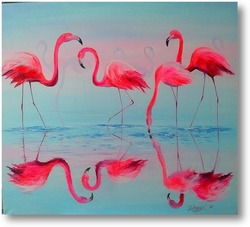 Картина Фламинго 