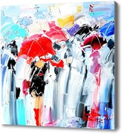 Купить картину Под зонтами