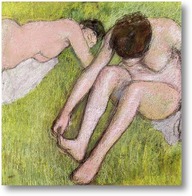 Картина Две купальщицы на траве
