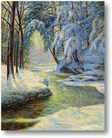 Картина Зимний пейзаж, 1925