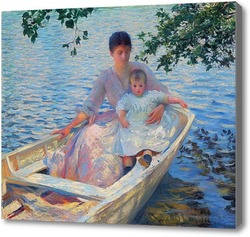 Картина Мать и ребенок в лодке