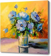 Картина Голубые цветы