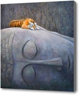 Купить картину Спящий Будда и тигр
