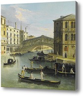 Картина Венеция, глядя на мост Риальто