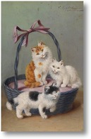 Картина Кошки в корзине