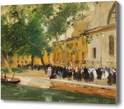 Купить картину Венеция, шествие в Сан-Тровасо