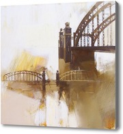Картина Большеохтинский мост