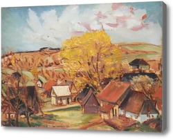 Картина Осенний пейзаж в Печине