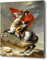 Картина Бонапарт при переходе через Сен-Бернар.Давид Жак-Луи