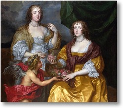 Картина Портрет дамы Элизабет Тимблби и  Дороти виконтесса Андовер