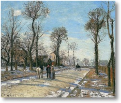 Купить картину Маршрут де Версаль, Зимнее солнце и снег, 1870
