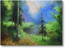 Картина Русский лес