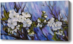 Картина Ветка цветущей вишни