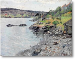 Картина Норвежский береговой пейзаж, 1889