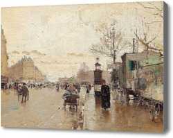 Картина Сцена парижской улицы