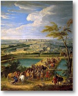 Картина Вид на город и дворец Версаля с горы Монборон
