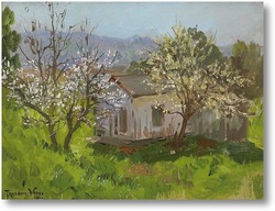 Картина Два цветущих дерева