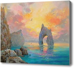 Картина Скалы на море