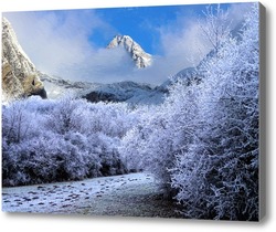 Картина зимние горы