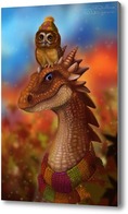 Картина Сова и ее дракон