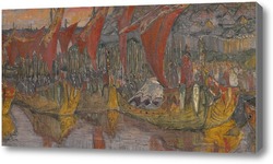 Картина Красные паруса. Поход Владимира на Корсунь. 1900