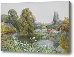 Картина Лилии у озера