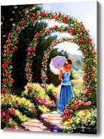Картина Аллея роз