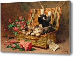 Картина Корзина кошек