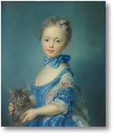 Картина Девочка с котенком
