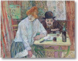 Картина В кафе Ля Ми, 1891