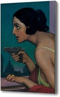 Картина Женщина с пистолетом, 1925