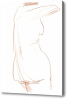 Картина модель со спины