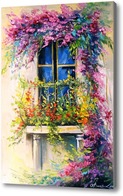 Картина Цветущий балкон