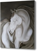 Картина Иллюзорный конь — отражённое в облаках лунное сияние