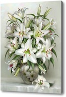 Картина Букет белых лилий