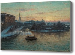 Картина Королевский дворец в Стокгольме.