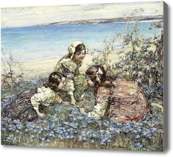 Картина Собирая цветы, Хорнел Эдвард