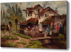 Картина Старая прачечная, Жантилли недалеко от Парижа