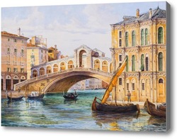 Купить картину Мост Риальто в Венеции