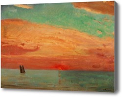 Купить картину Восход солнца над морем