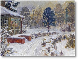 Картина Сад зимой