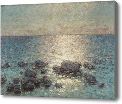 Картина Сумерки над берегу океана