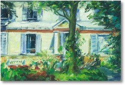 Картина Э. Мане Цветы возле дома (авторская копия)