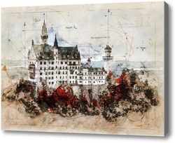 Купить картину Замок, Германия, Sigmaringen Castle