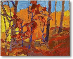 Купить картину Осенние деревья, осень 1916