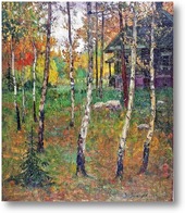 Картина Скит в лесу
