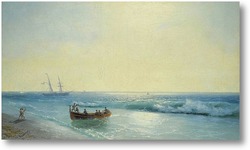 Купить картину Моряки, Идущие На берегу 1897